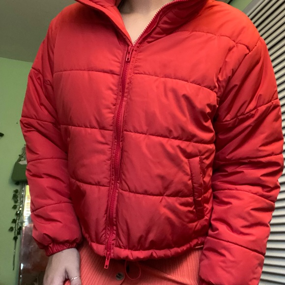 Red puffer jacket - Picture 1 of 5